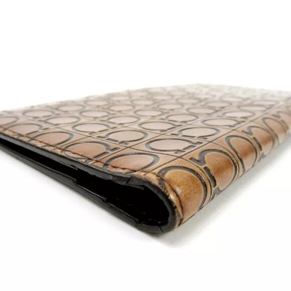 Salvatore Ferragamo Long Bill Compartment Gancini Leather Used Authentic - Picture 7 of 16